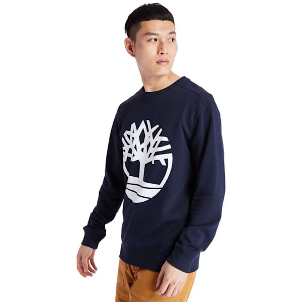 Timberland Core Tree Logo Crew Brushback Sweatshirt Blå S Mand