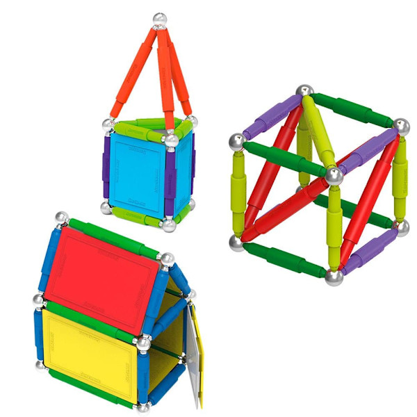 Supermag Tags Squares & Rectangles 160 Stykker Flerfarvet 3-6 Years
