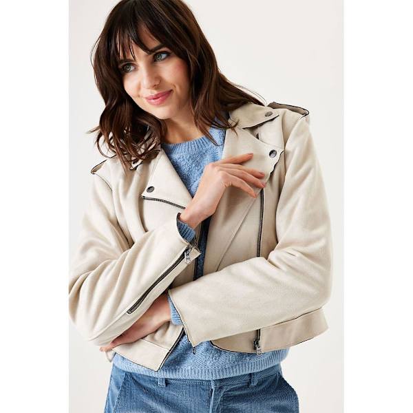 Garcia U40091 Läderjacka Beige L Kvinna