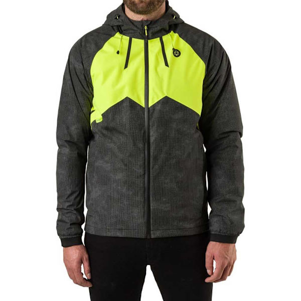 Agu Winter Rain Commuter Jakke Gul,Sort M Mand
