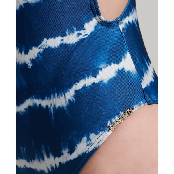 Superdry Badedragt Code Tie Dye Blå XS Kvinde