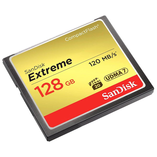Sandisk Hukommelseskort Extreme 128gb Sort,Gylden