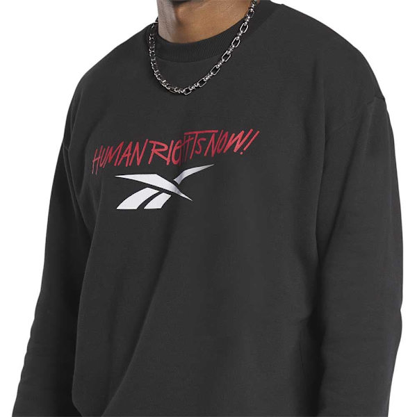 Reebok Classics Sweatshirt Human Rights Now! Fitted Sort S Mand