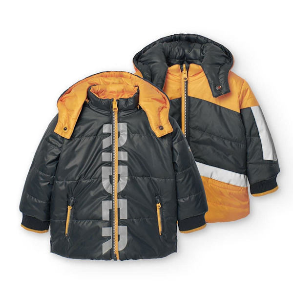Boboli Reversible Frakke Gul,Sort 24 Months