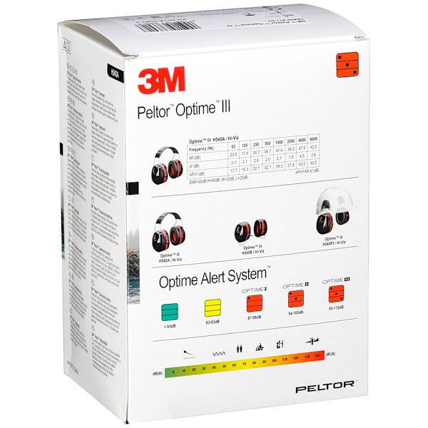 3m Høreværn Optime Iii H540a 35 Db Sort