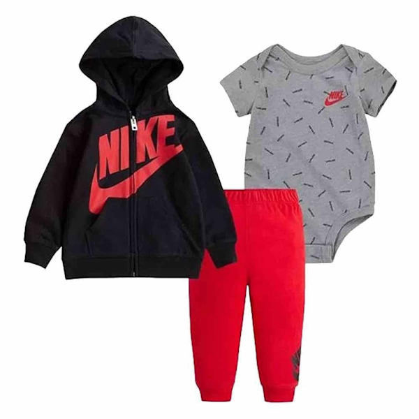 Nike Kids Kropp Just Do It Toss 3 Enheter Flerfärgad 0-3 Months