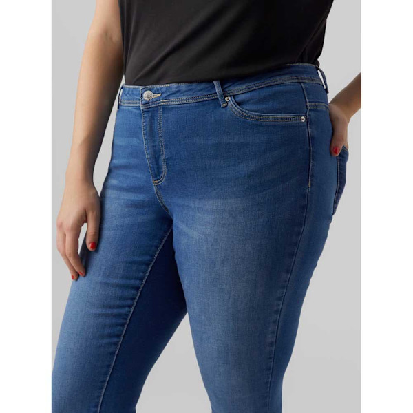 Vero Moda Curve Fanya Slim Fit Vi3312 Jeans Blå 50 / 32 Kvinna