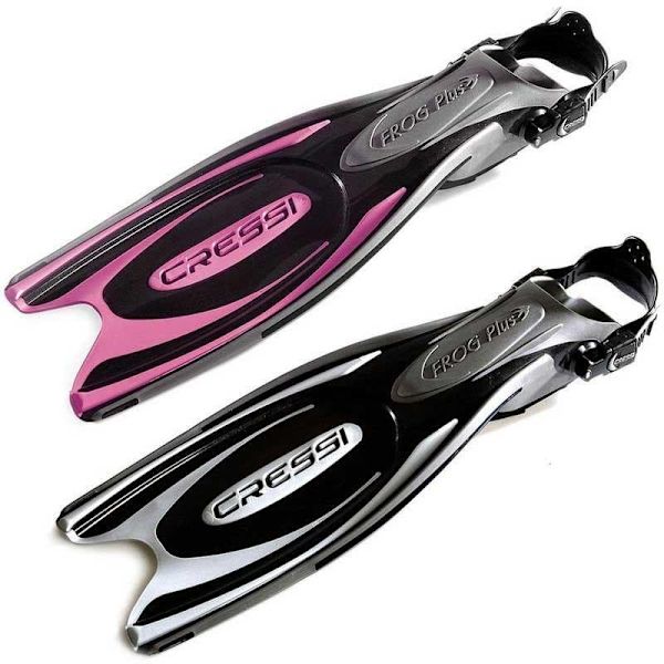 Cressi Dykkerfinner Frog Plus Hvid,Sort EU 45-47