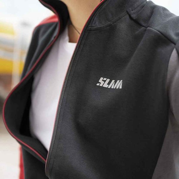 Slam Sweatshirt Med Full Dragkedja Deck Zip Sweat Svart L Kvinna