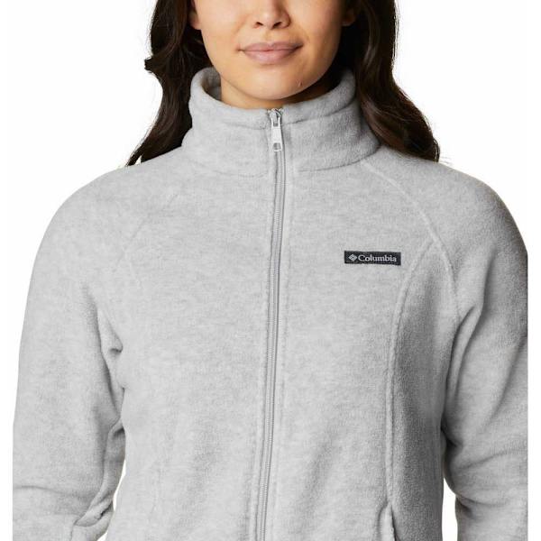 Columbia Fleece Med Huva Benton Springs Grå L Kvinna