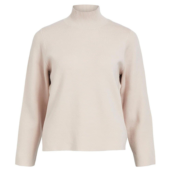 Object Turtlehals Sweater Reynard Square Beige XS Kvinde