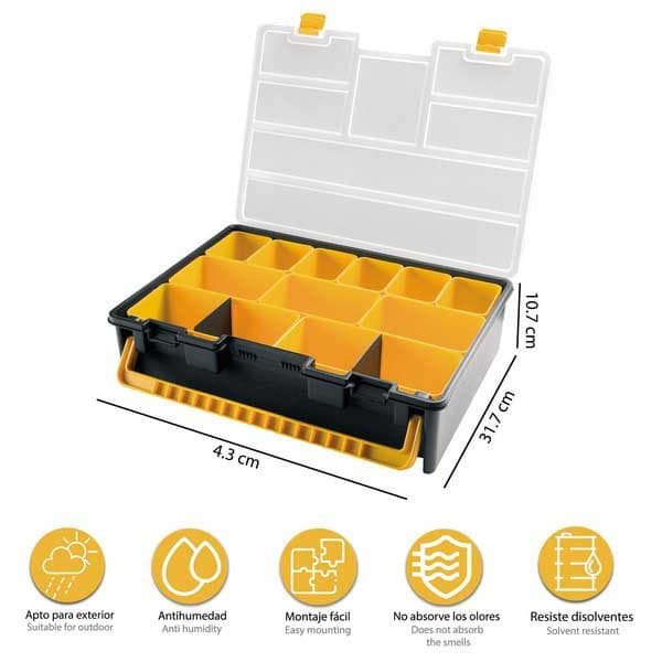 Artplast Valentino Med Understödda Lådor Arrangör 44.3x31.7x10.7 Cm Guld