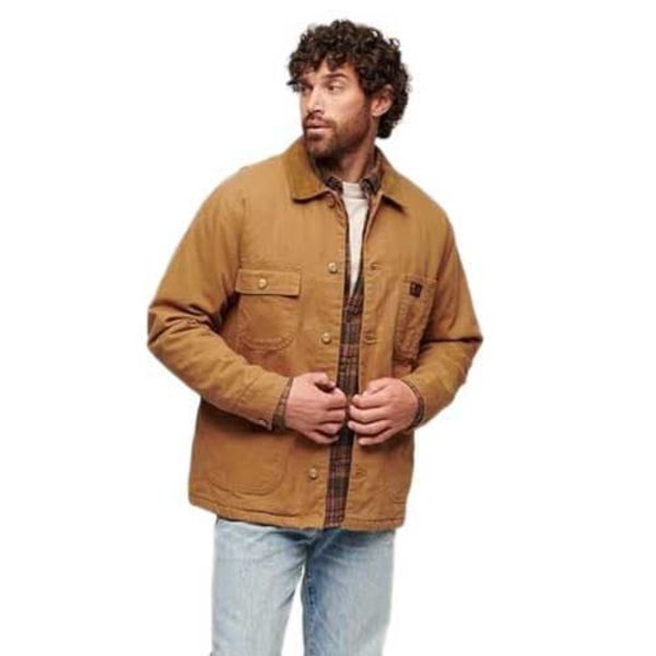 Superdry Surplus 4 Pocket Chore Jakke Brun L Mand