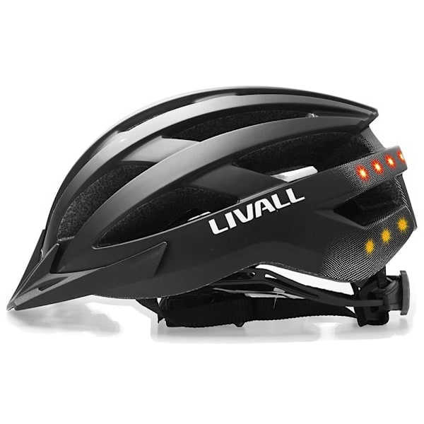 Livall Hjelm Med Bremseadvarsel Og Blinklys Led Mt1 Neo Sort M