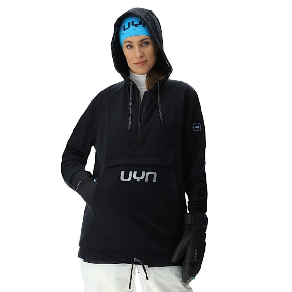 Uyn Hættetrøje Jump 2nd Half Zip Sort M Kvinde