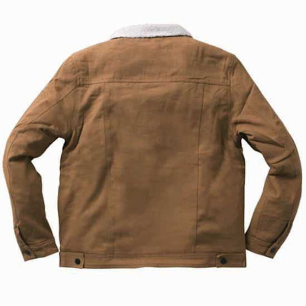 West Coast Choppers Jakke Sherpa Lined Canvas Brun 4XL Mand