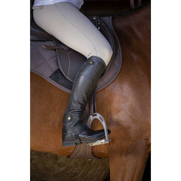 Equitheme Halve Kap Leather Soft Sort M / Long