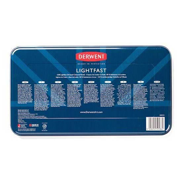 Derwent Metallisk Låda Penna Lightfast 36 Enheter