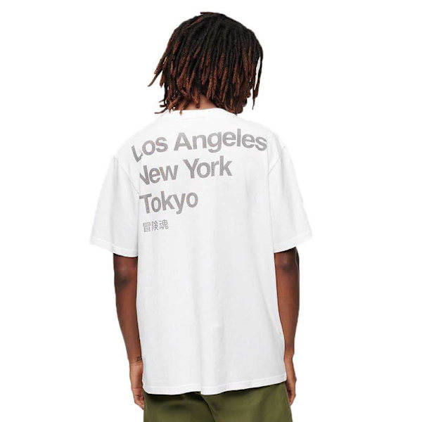 Superdry Core Logo City T-shirt Med Korta ärmar Vit S Man