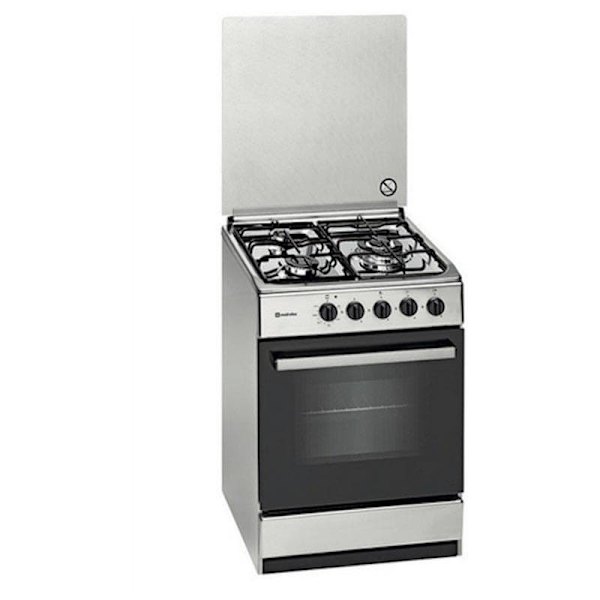 Meireles Butan Gaskomfur G 540 X 3 Zoner + Ovn Søvfarvet 54 cm Hvid