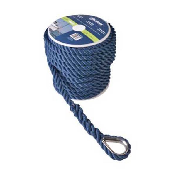 Talamex 12 Mm 3 Strand Anchor Rope Sininen 30 m