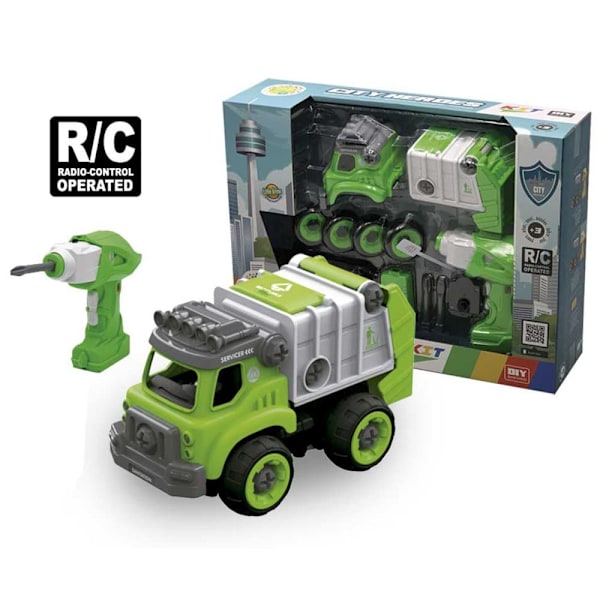 Tachan Trash Truck Ljud Elektrisk Montering Och Rc Flerfärgad 3-6 Years