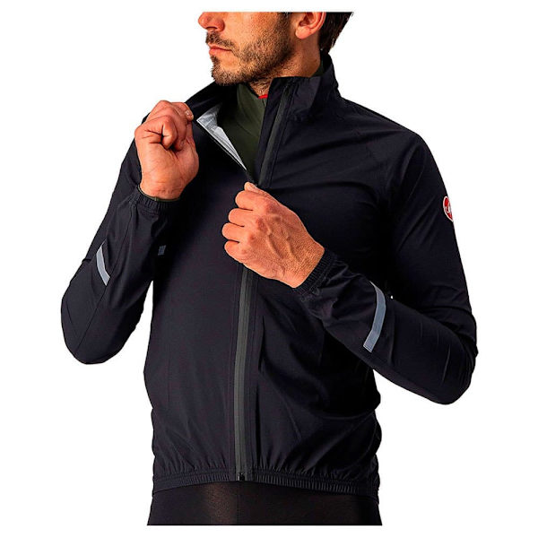 Castelli Jakke Emergency 2 Rain Sort M Mand