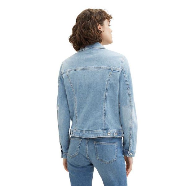 Tom Tailor Authentic Jeansjacka Blå L Kvinna