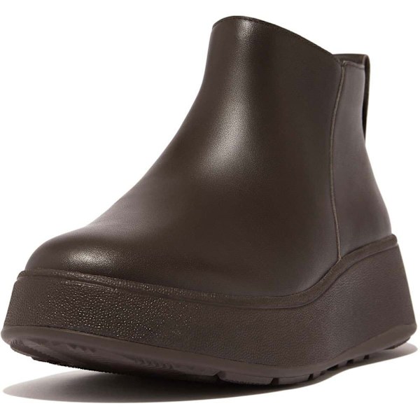 Fitflop StÖvlar F-mode Leather Flatform Zip Ankle Brun EU 41 Kvinna