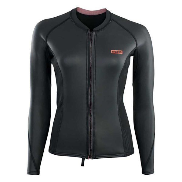 Ion Kvinde Langærmet Fuld Lynlås Rashguard Neo Top Skin 2 Mm Sort M