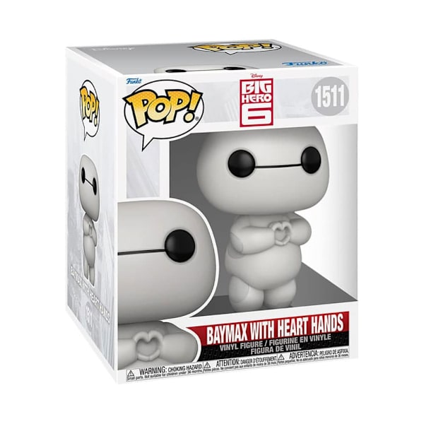 Funko Big Hero 6 Oversized Pop! Vinyl Baymax Hjärtans Händer Figur 15 Cm