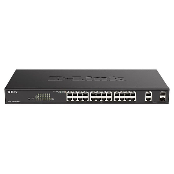 D-link 26 Port Poe+ Gigabit Smart Managed Svart