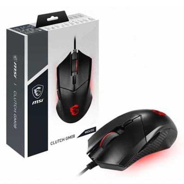 Msi Gaming Mus Clutch Gm08 Sort