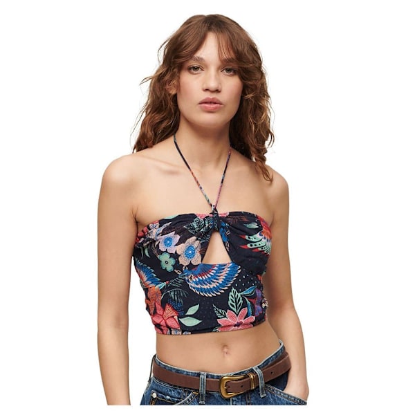 Superdry Crop Cut Out ärmlös T-shirt Gul S Kvinna