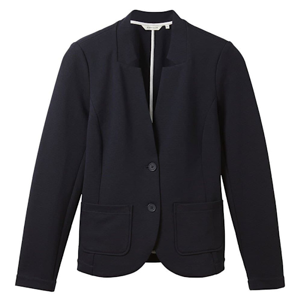 Tom Tailor Blazer 1038703 Ottoman Structure Blå M Kvinna