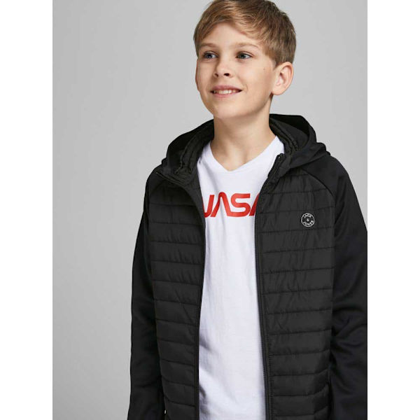 Jack & Jones Quiltet Jakke Multi Sort 12 Years Dreng