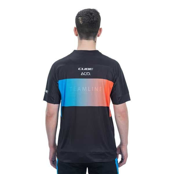 Cube Lyhythihainen Enduropaita Teamline Sininen 2XL Mies