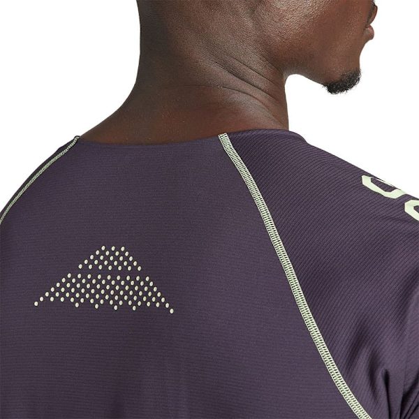 Adidas Kortærmet T-shirt Ekiden Uni Lilla 2XL Mand