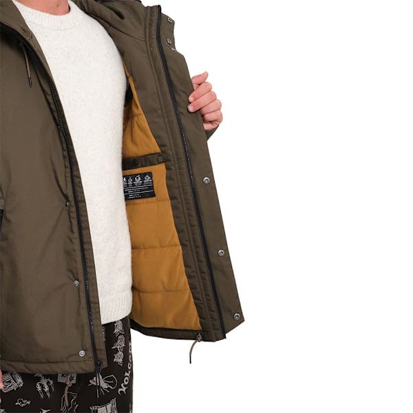 Volcom Stoke Stone Ii 10k Jacka Brun S Man