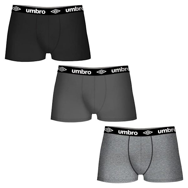 Umbro T019 Boxerit 12 Yksiköt Musta,Harmaa S Mies