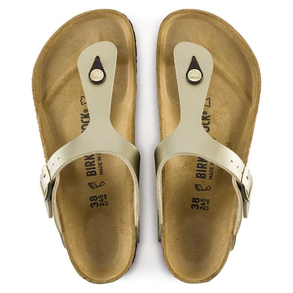 Birkenstock Sandaler Gizeh Birko-flor Large Guld EU 38 Kvinna