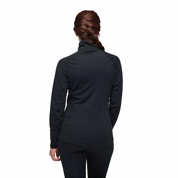 Black Diamond Coefficient Lt Qz Fleecejacka Med Dragkedja Svart S Kvinna