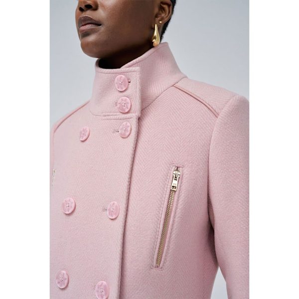 Salsa Jeans The Classic Wool Kappa Rosa M Kvinna