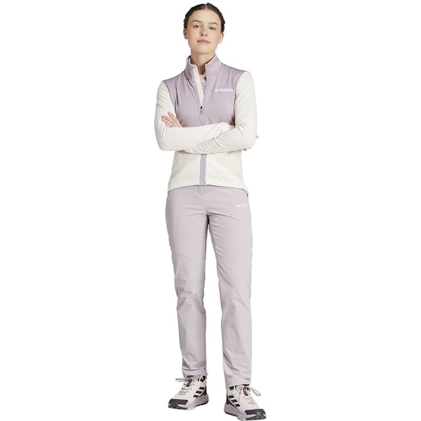 Adidas Terrex Multi Light Fleecejacka Med Dragkedja Vit,Grå M Kvinna