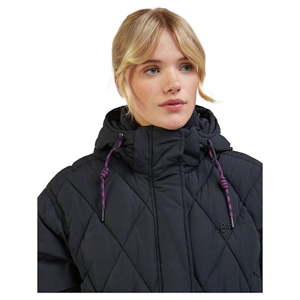 Lee Pufferjacka Long Puffer Grönt S Kvinna