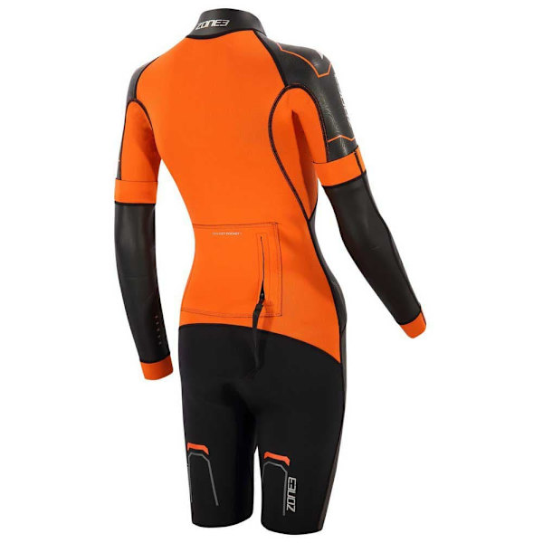 Zone3 Shorty Versa Swimrun Orange,Sort S Kvinde