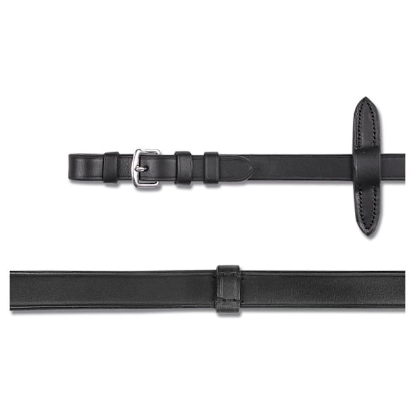 Waldhausen Läder Långa Tyglar Extra Svart 166 cm