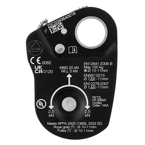 Petzl Mini Traxion Capture Talja Guld