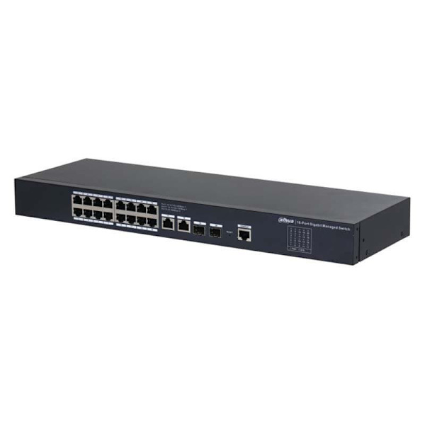 Dahua Port Managed Desktop Gigabit Switch It Dh-sg4020 20 Svart