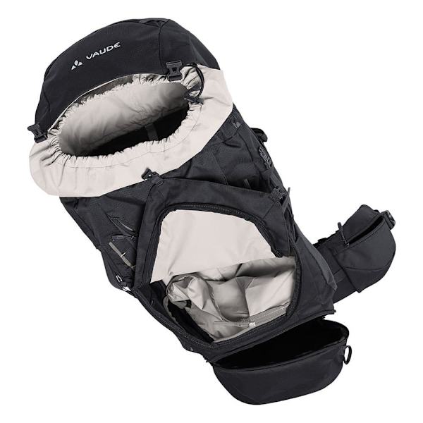 Vaude Tents Rygsæk Asymmetric 52+8l Sort